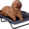 Lifestyle Pet Cot Elevated Bed | No Assembly Required | Premium Tear Resistant Cooling Mesh | Indoor & Outdoor | Lightweight & Portable, 40", Lake Blue (PG6240LBA)